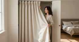I Ditched My Closet Doors For $60 Pleated Curtains (See Why!)