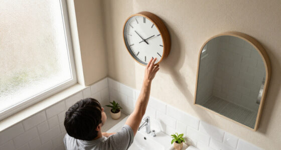 I Moved A Clock To My Bathroom, And It Changed My Morning Routine Forever