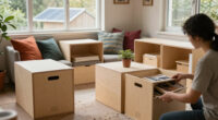 They Made A Blank-Box Living Room Look Custom Without Hiring A Carpenter