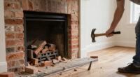 They Removed The Living Room’s Brick Fireplace — And They Don’t Regret It