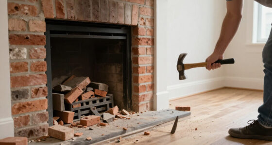 They Removed The Living Room’s Brick Fireplace — And They Don’t Regret It