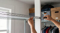 I Put Dollar Tree Wire Cabinet Shelves In My Closet For Smart Shoe Storage