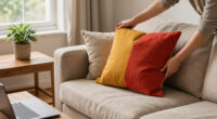 They Took A Risk On Mustard And Red — It Completely Changed This Living Room