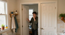 Two Doors Made This Bathroom Feel Awkward — So One Of Them Had To Go