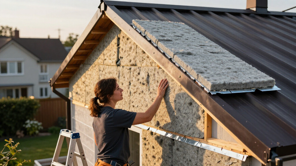 Rockwool Exterior Insulation With Metal Roof